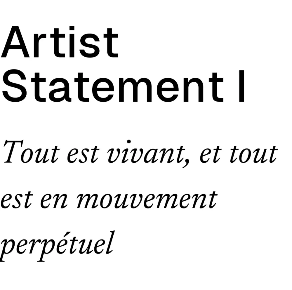 Artist Statement I