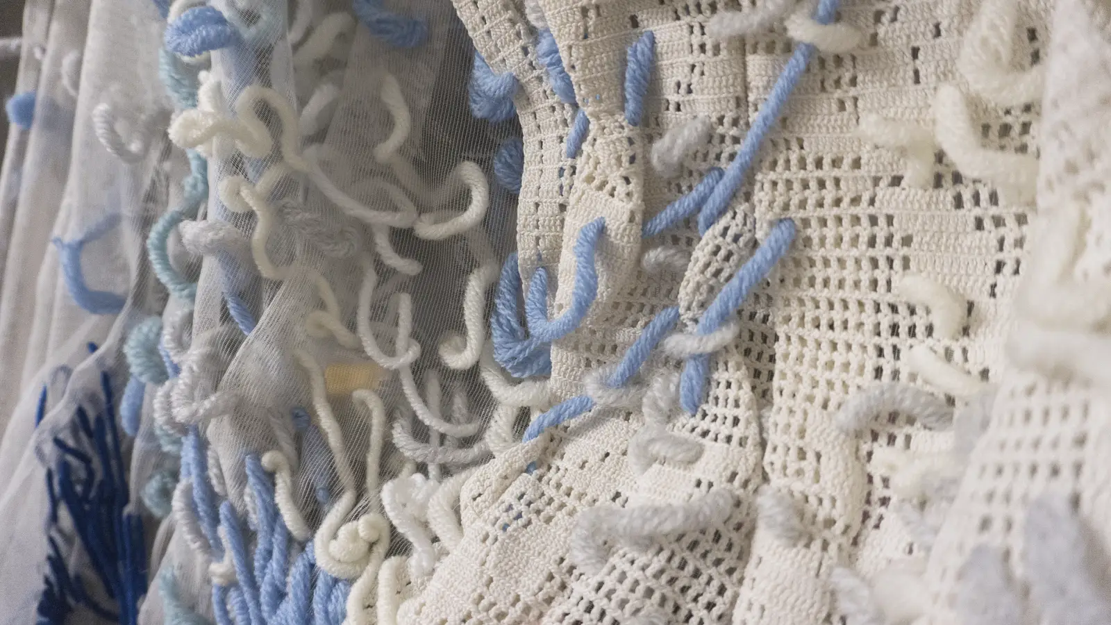 Marina leonteva all is alive 2023 textile installation fragment 1